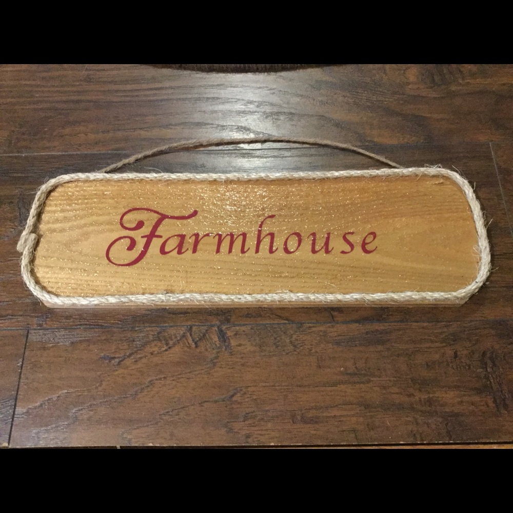 Farmhouse Rustic Wooden Wall Plaque